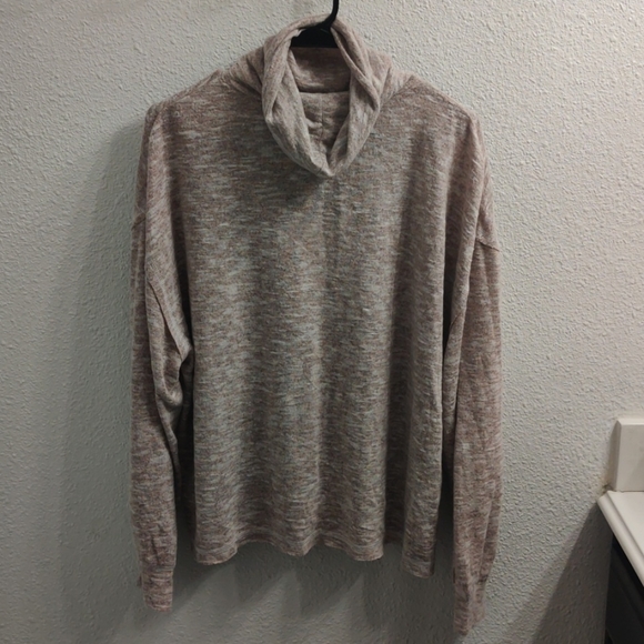 Universal Thread Tops - Light Pink Cowl Long Sleeve